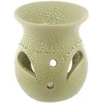 Eden Keramická aroma lampa s výřezy a texturou - Zelená – Zboží Dáma
