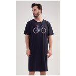 Old Bike pánská noční košile kr.rukáv tm.modrá – Hledejceny.cz