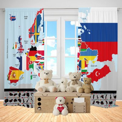 IMPAR Závěsy Hlavní města (Rozměr : 140x250, Materiál: Blackout) – Hledejceny.cz