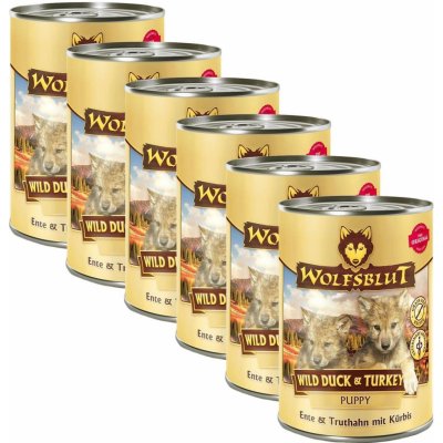 Konzerva Wolfsblut Wild Duck & Turkey Puppy 6 x 395 g