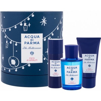 Acqua di Parma Blu Mediterraneo Fico di Amalfi EDT 75 ml + sprchový gel 40 ml + tělové mléko 50 ml dárková sada – Zboží Mobilmania