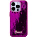 Guess Sequin Script Logo Apple iPhone 15 PRO MAX Magenta – Zboží Mobilmania