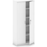 Mirelli, Kancelářská skříň 800 x 400 x 1800 mm, bílá – Zboží Dáma