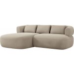 Windsor & Co Béžová sametová rohová pohovka Aldrin 200 cm levá – Hledejceny.cz