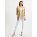 Orsay dámské pruhované lněné sako Oranžové – Zboží Dáma