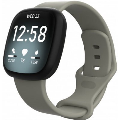 BStrap Silicone Large řemínek na Fitbit Versa 3, gray SFI013C07 – Hledejceny.cz