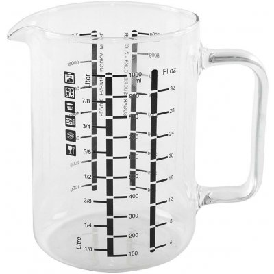 Odměrka kuchyňská obsah 1,0l skleněná – Zboží Dáma