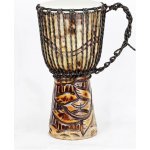 Dřevěný Buben - Djembe vyřezaný, 30 cm – Zboží Mobilmania