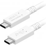 AlzaPower APW-CBTC4410W Core USB-C to USB-C USB4 100W, 1m, bílý – Zboží Živě