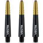 Winmau Vecta krátké 35mm, černý plast, zlatý hliníkový top – Hledejceny.cz