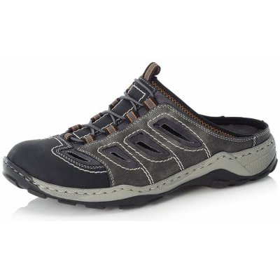 Rieker 08096 40 grau combi pánské pantofle – Hledejceny.cz