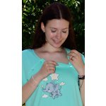 Vienetta Secret slůně dámská noční košile mateřská zelená – Hledejceny.cz