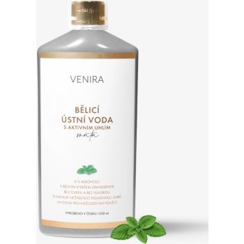 Venira bělicí ústní voda s aktivním uhlím máta 500 ml