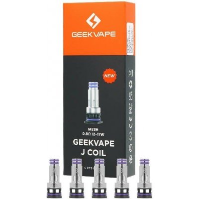 Geekvape J Coil 0.8 ohm 5 ks – Hledejceny.cz
