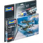 Revell ModelSet letadla 63710 Bf109G 10 & Spitfire Mk.V 1:72 – Zbozi.Blesk.cz