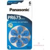 Baterie primární Panasonic baterie do naslouchadel 6ks PR675(44H)/6LB