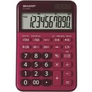 Sharp Stolní kalkulačka ELM335BRD, červená