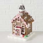 Boltze Stojací dekorace perníková chaloupka Ginger 19 x 13 x 12 cm, 1 ks – Hledejceny.cz