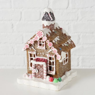 Boltze Stojací dekorace perníková chaloupka Ginger 19 x 13 x 12 cm, 1 ks – Hledejceny.cz