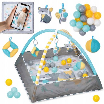 MoMi Vzdělávací podložka interaktivní šedá 3v1 s vibracemi – Zboží Mobilmania