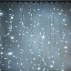 Vánoční osvětlení decoLED LED světelná záclona 1x3m ledově bílá 300 diod