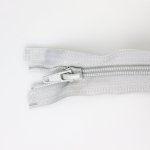 Spirálový zip dělitelný 20 cm šedostříbrný – Zboží Mobilmania