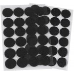 Suchý zip samolepicí kolečka Ø25 mm Varianta: 2 černá, Balení: 1 karta – Zboží Dáma