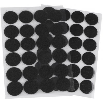 Suchý zip samolepicí kolečka Ø25 mm Varianta: 2 černá, Balení: 1 karta – Zboží Dáma