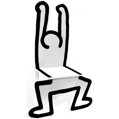 Vilac dřevěná židle Keith Haring bílá – Zboží Mobilmania