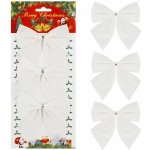 SPRINGOS Vánoční mašle 11x11cm bílé sada 3ks, vánoční dekorace CA1294-XG – Hledejceny.cz