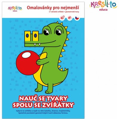 Kresli.to Omalovánky pro nejmenší Nauč se tvary spolu se zvířátky