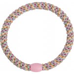 KKNEKKI Gumička do vlasů Kknekki Slim Pastel Circus Glitter, růžová barva, textil – Zbozi.Blesk.cz