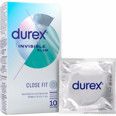 Durex Invisible Slim tenké 10 ks – Zboží Dáma
