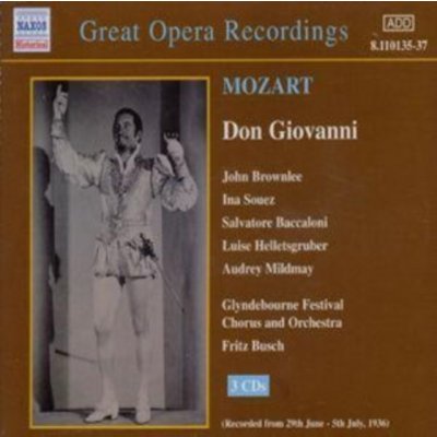 Fritz Busch - Mozart - Don Giovanni - Glyndebourne Festival Chorus & Orchestra -1936 – Zboží Mobilmania