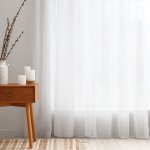 Voál bílý hladký s olůvkem ZAC-015 výška 250 cm Šití na míru – Zbozi.Blesk.cz