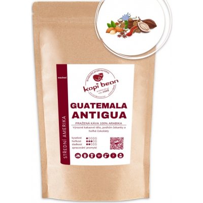 kopi bean Guatemala Antigua Arabika mletá hrubě 50 g