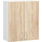 DobreSny Kuchyňská skříňka Lima 60 x 72 cm Dub Sonoma / Bílá – Sleviste.cz
