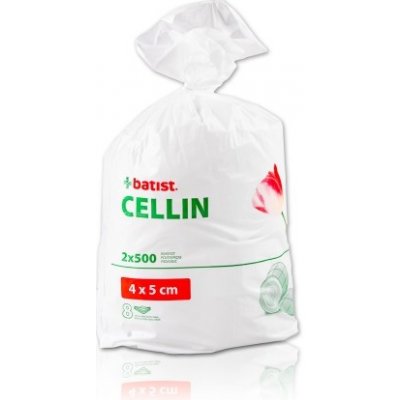 Cellin Vata buničitá dělená - tampony 4x5cm (2x500ks/bal)(15bal/kart)
