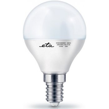 Eta EKO LEDka mini globe 6W, E14, neutrální bílá