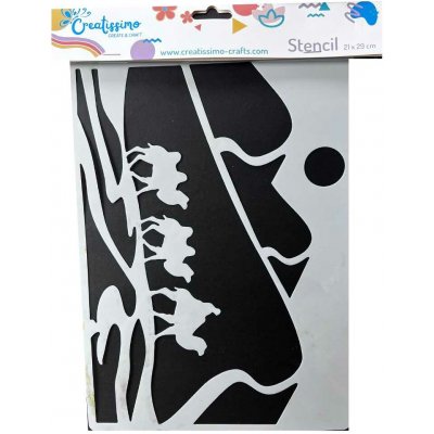 Creatissimo plastová šablona Design Poušť 21 x 29 cm – Zboží Dáma
