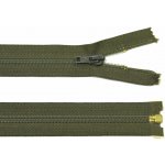 Spirálový zip no.5 rozepínací 60cm - více barev color: 663 tmavě khaki zelená – Hledejceny.cz