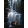 Tapety AG design FTNXXL-3023 vliesová fototapeta Forest Waterfall rozměry 360 x 270 cm