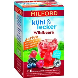 Milford Čaj k&l active Wildbeere 20 x 2,5 g