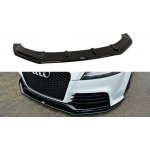 Maxton Design spoiler pod přední nárazník pro Audi TT RS 8J, černý lesklý plast ABS, ver. 1 – Zboží Mobilmania