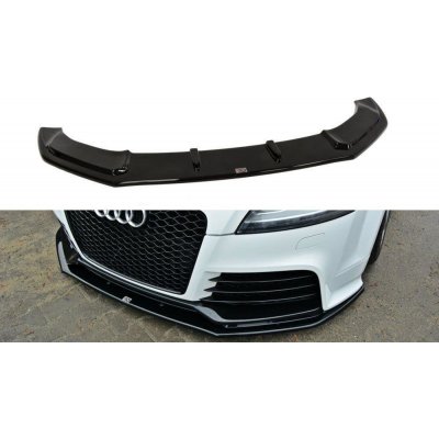 Maxton Design spoiler pod přední nárazník pro Audi TT RS 8J, černý lesklý plast ABS, ver. 1