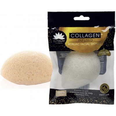 Elysium Spa Konjac + aktivní Collagen odličovací houbička – Zboží Mobilmania