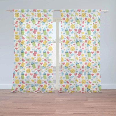 Záclony Dětské obrázky: 2 ks - 150x250 cm - Sablio – Hledejceny.cz