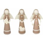 Anděl Přerov Anděl jutový s krajkou 37 cm na postavení – Zboží Mobilmania