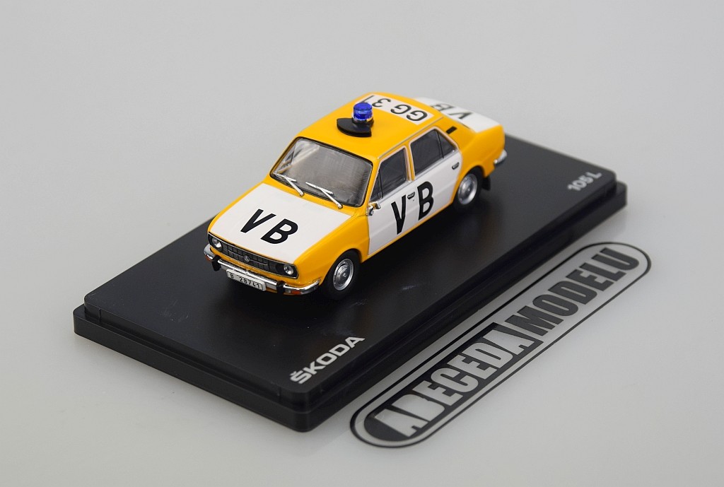 Abrex škoda 105L 1977 Veřejná Bezpečnost 1:43