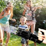 Zaparkorun Bublinková pistole Bubble gun černá – Zboží Dáma